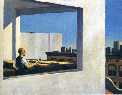 Office in a Small City (Büro in einer Kleinstadt) Edward Hopper